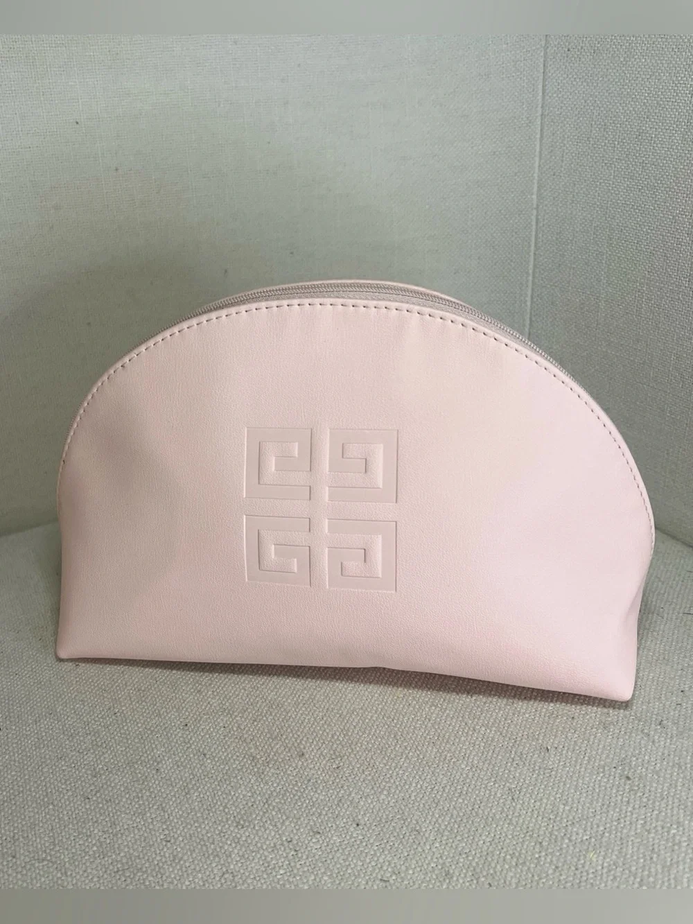 Givenchy Light Pink Embossed Logo Cosmetic Case